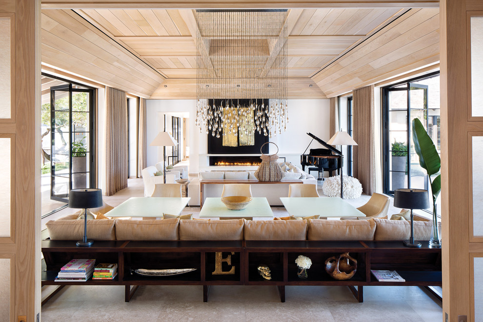 Inspiration for a contemporary family room remodel in Miami