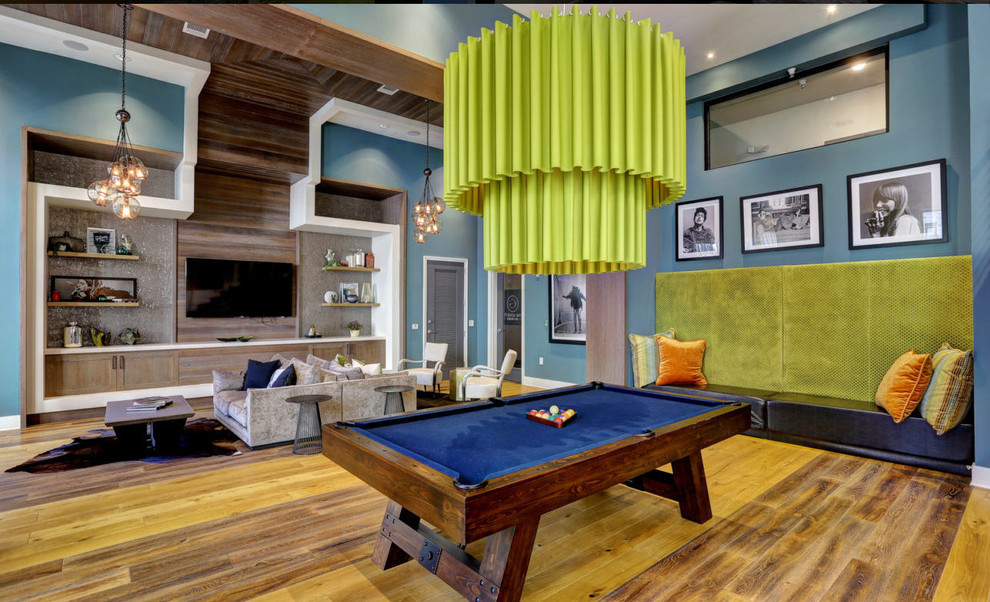 Inspiration for a contemporary games room in Nashville.
