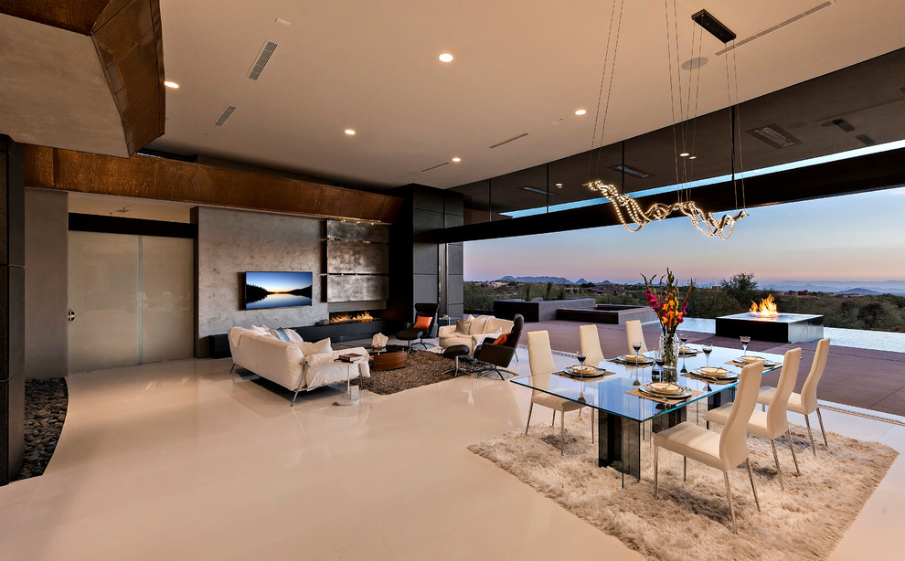Modernes Wohnzimmer in Phoenix