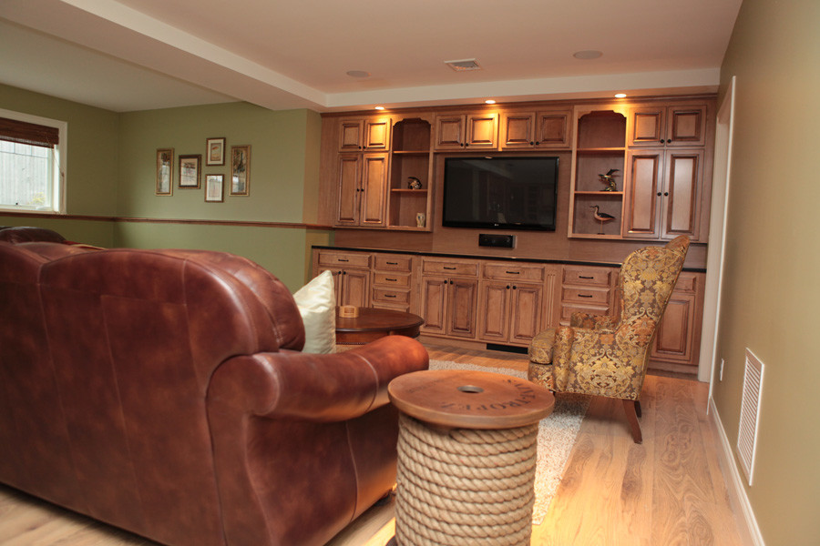 New Construction beach house Beach Style Family Room Portland