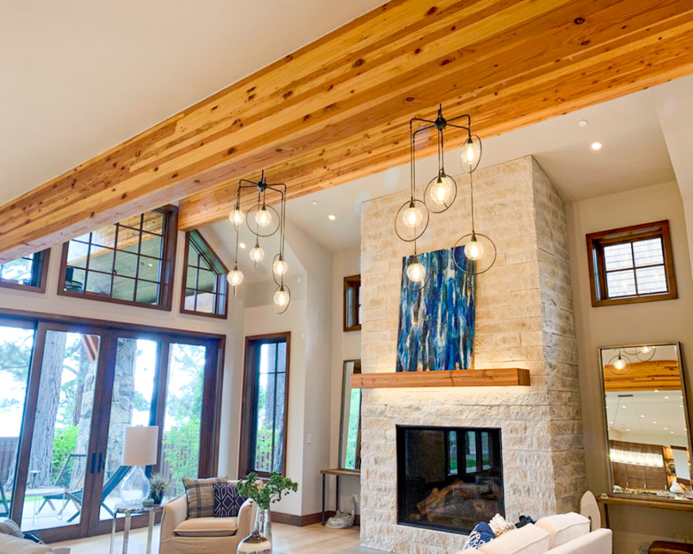 New Home Build Incline Village, Lake Tahoe Modern Family Room