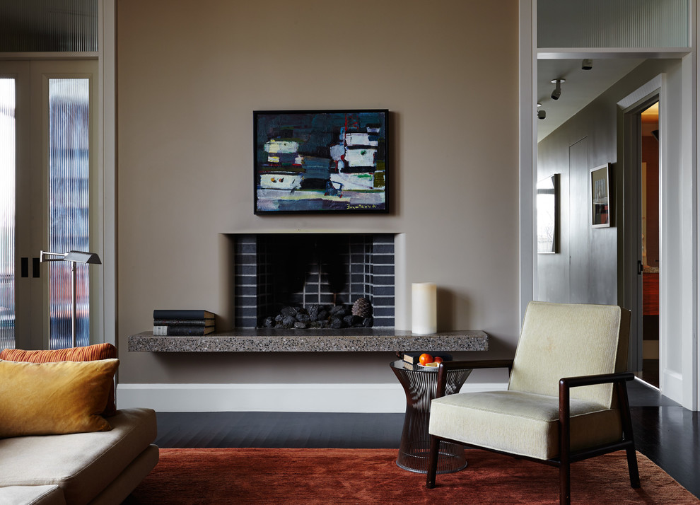 This is an example of a contemporary games room in New York.