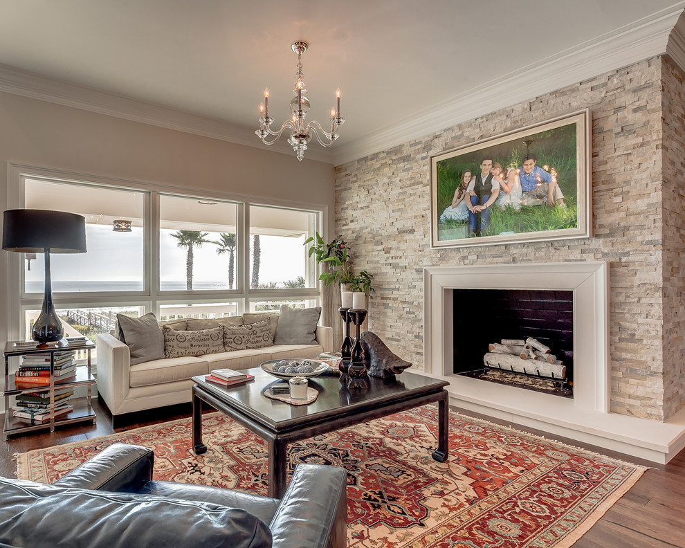 Oceanfront Remodel Family Room Jacksonville by Hazlewood Homes