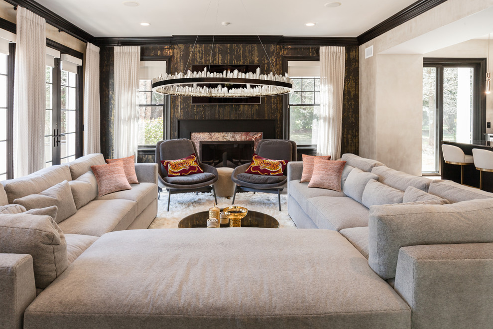 Old Westbury Long Island - Contemporary - Family Room 