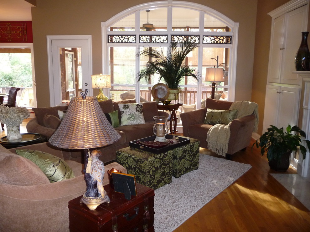 One Day Room Makeover Traditional Family Room Nashville by The