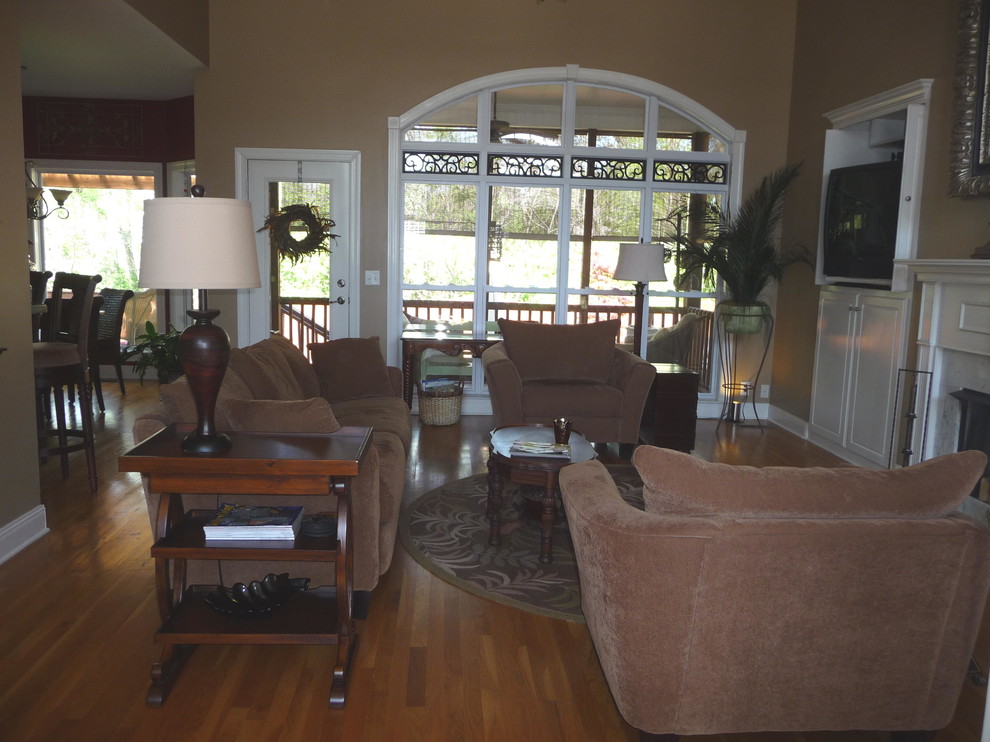 One Day Room Makeover Traditional Family Room Nashville by The