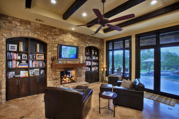 One Story Comfort Traditional Family Room Austin by Austin