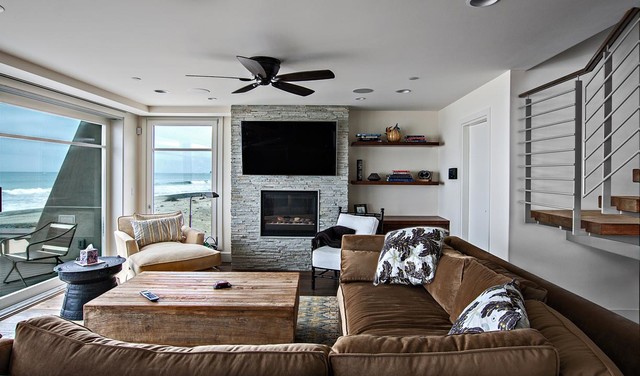 Orange County Beach House - Contemporary - Family Room - Orange County ...