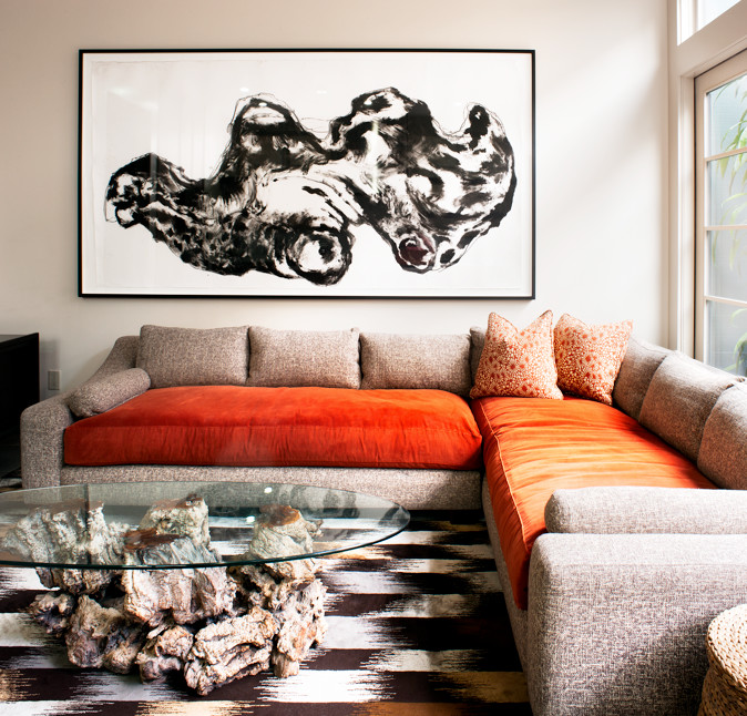 Family room - transitional family room idea in San Francisco