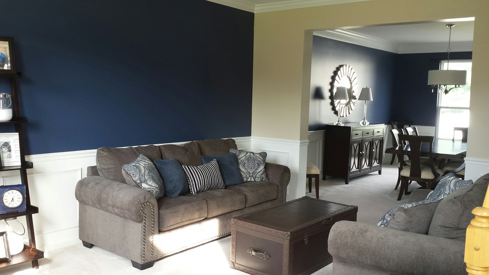 Painting Afters Traditional Family Room Philadelphia by Hemlly