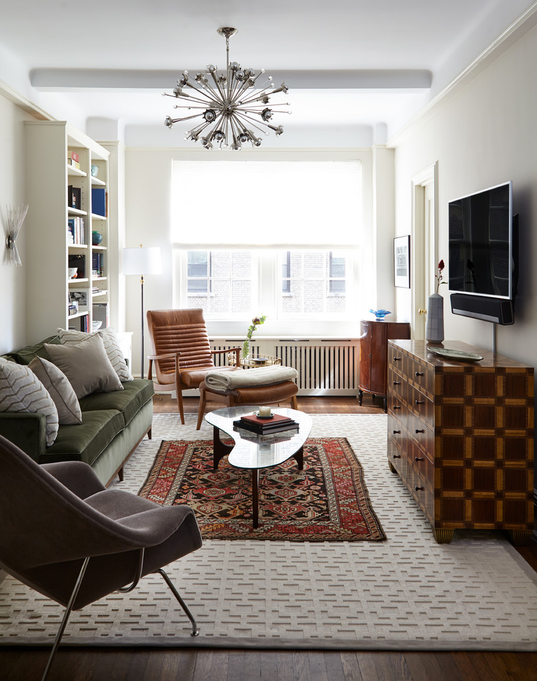 Foto di un soggiorno moderno con tappeto