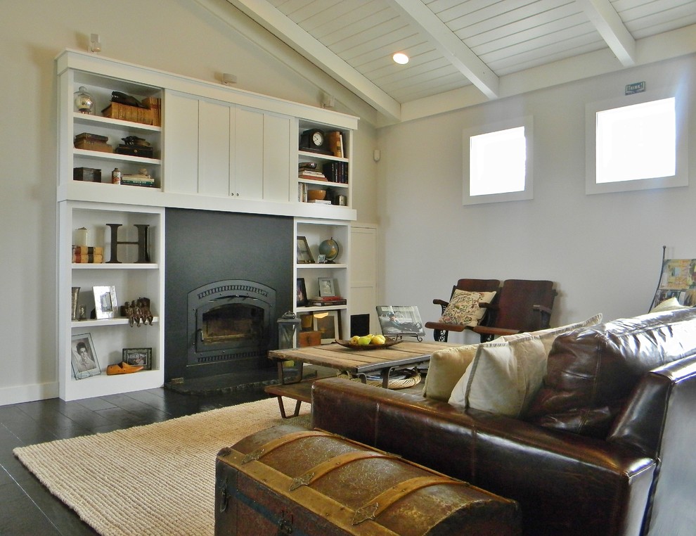 Example of a country family room design in Seattle