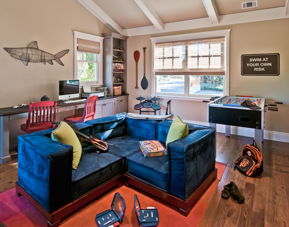 Example of a trendy game room design in San Francisco