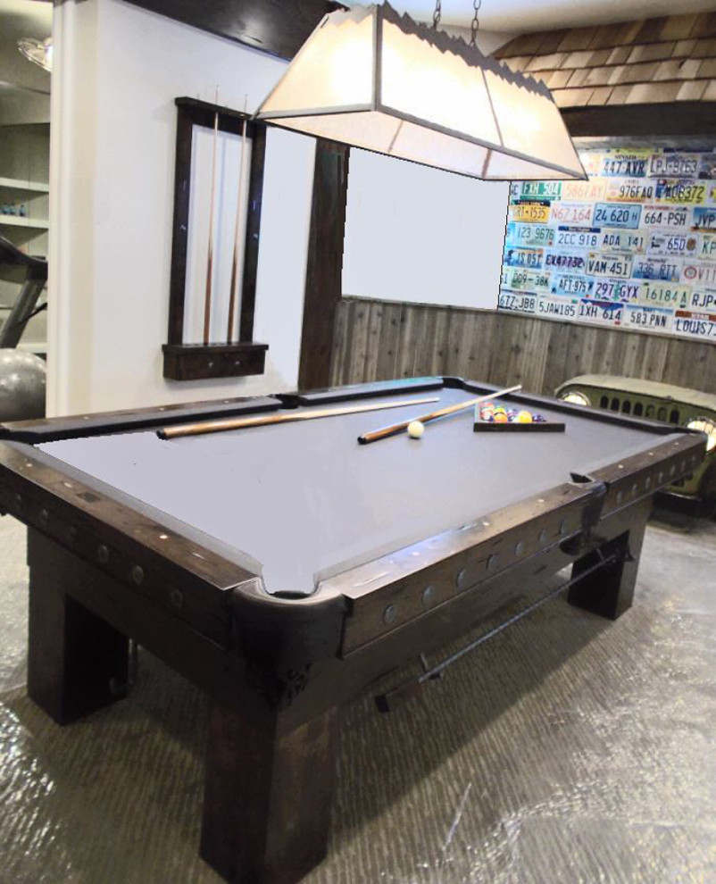 Prairie Billiard Table & Cue Rack Eclectic Family Room Other by