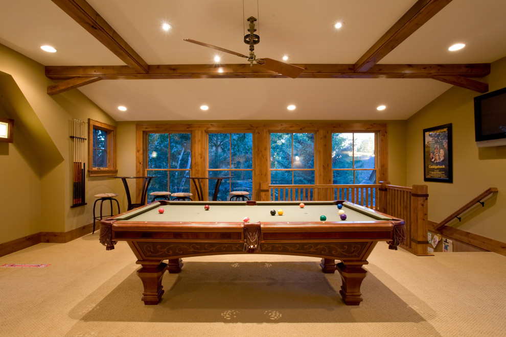 This is an example of a classic games room in Minneapolis.