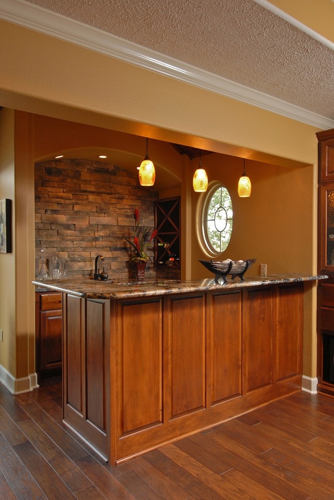 RaeLynn Callaway Traditional Home Bar Little Rock by Classically Yours Interiors