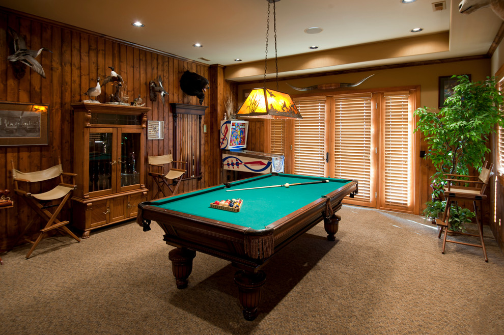 This is an example of a classic games room in Seattle.
