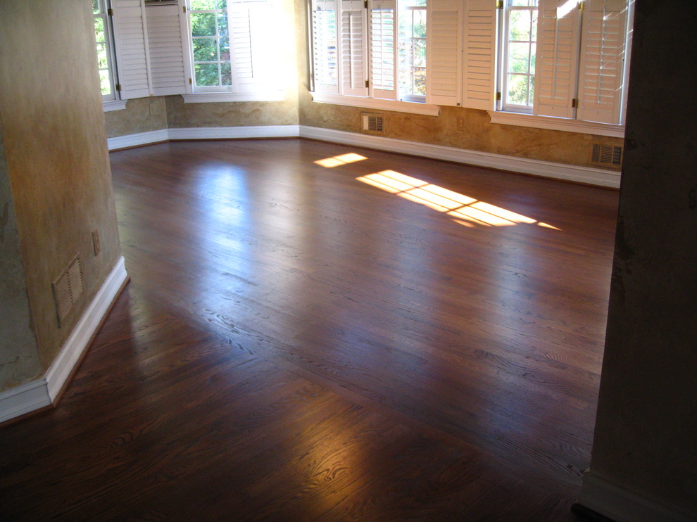 Refinish existing hardwood flooring Traditional Family Room