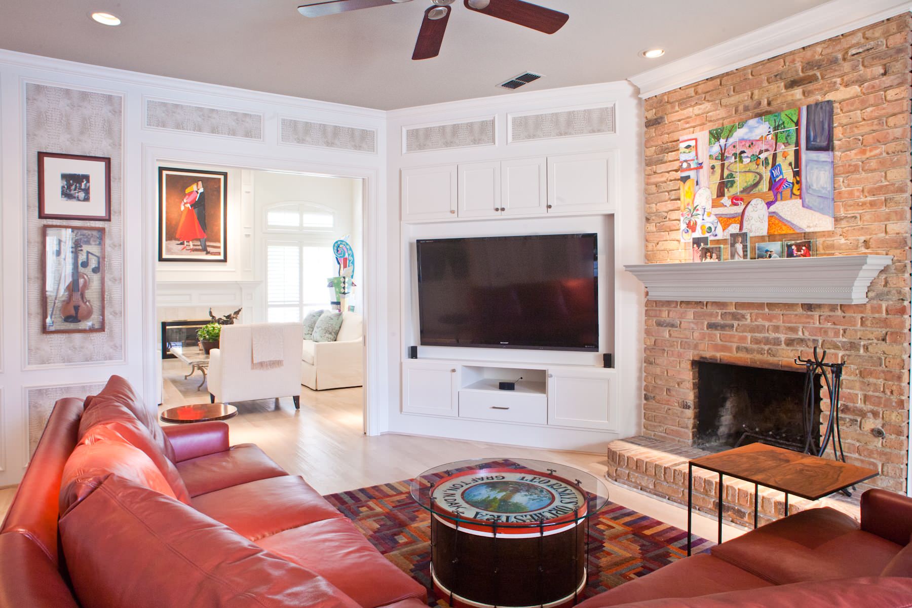 houzz fireplace tv