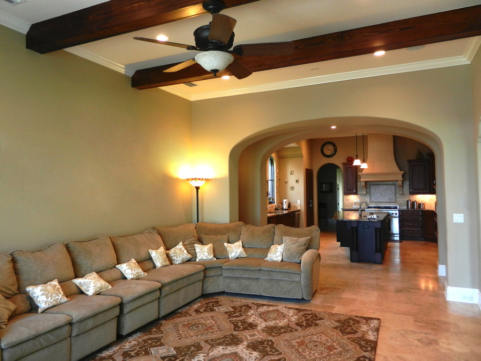 Example of a family room design in Jacksonville