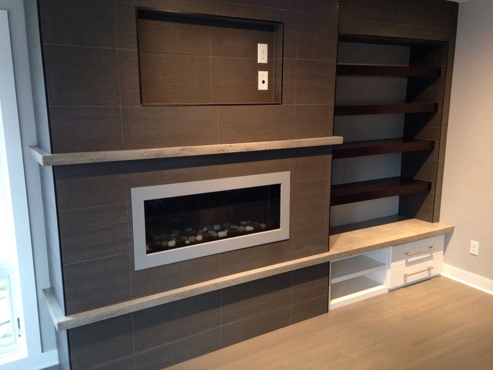 Roseville, MN Fireplace mantel/hearth Family Room Minneapolis