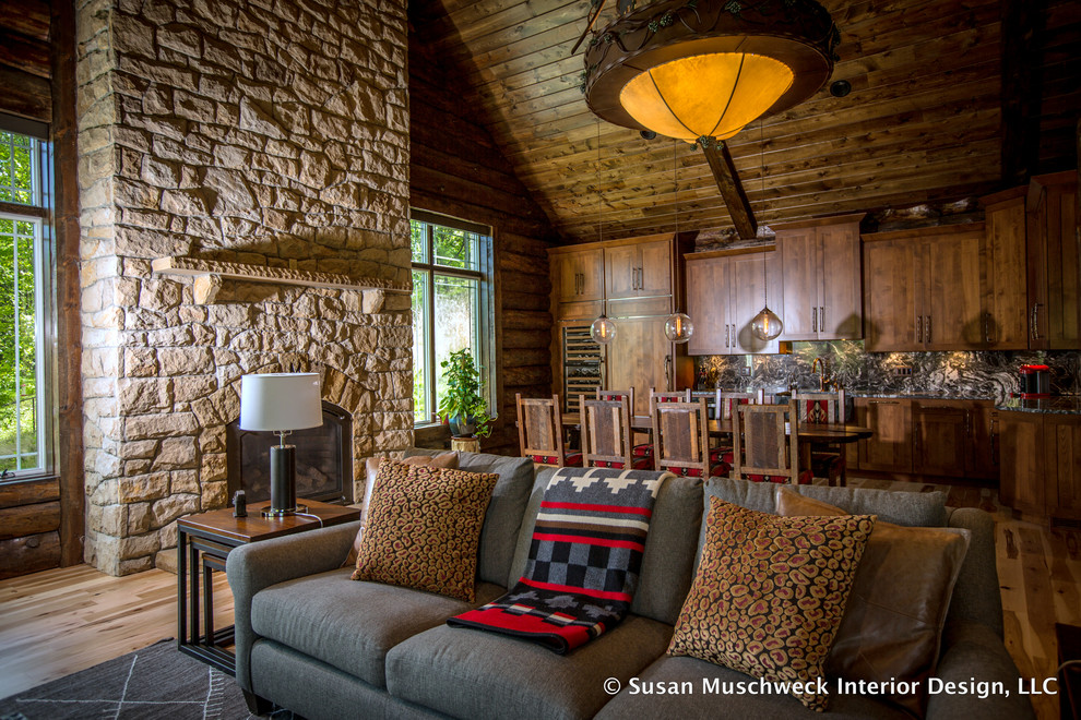 Rustic Great Room - Rustic - Family Room - Other - by Susan Muschweck ...