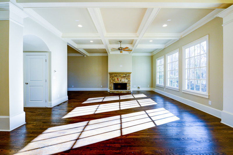 Design ideas for a traditional games room in Atlanta.
