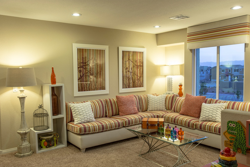 Solana Eclectic Family Room Las Vegas By Design Source 