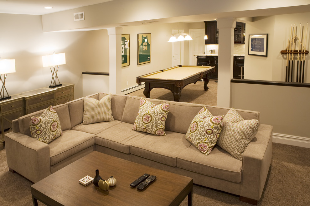 Sports Theme Contemporary Family Room New York by DW Design