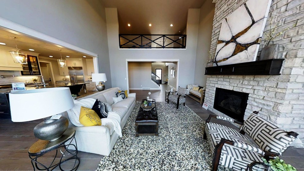 Spring 2017 Brown County Showcase of HomesBeachmont Transitional Family Room Milwaukee