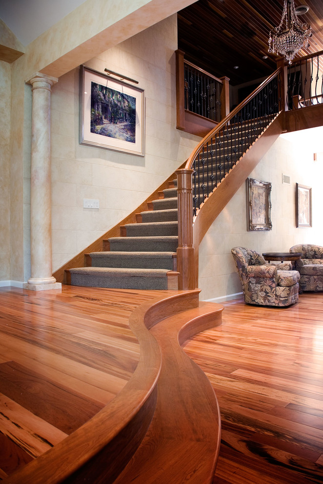 Inspiration for a staircase remodel in Providence