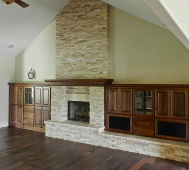 Stone Fireplace With Built Ins American Traditional Family Room Detroit By Realstone Systems - Built In Cabinets Around Stone Fireplace Stone Fireplace With Built Ins American Traditional Family Room Detroit By Realstone Systems - Built In Cabinets Around Stone Fireplace