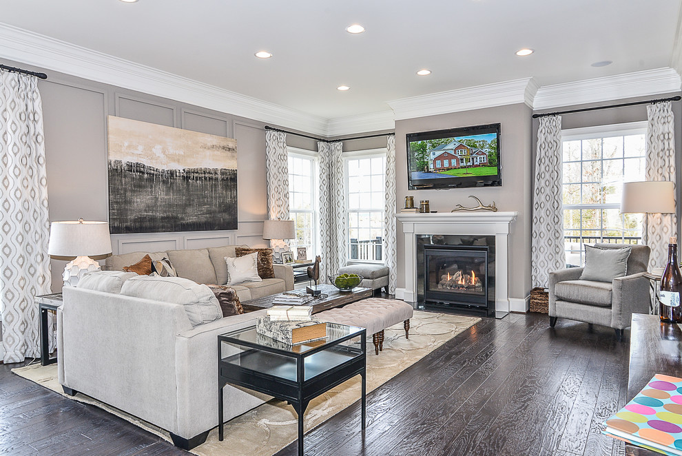 Stone Ridge Glenmore Estates Cedarwood Transitional Family Room