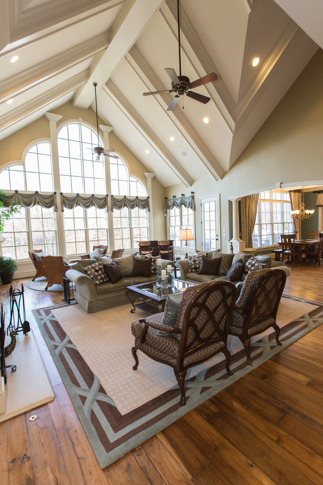 Summerfield Vineyard Home - Transitional - Family Room - Raleigh - by R ...
