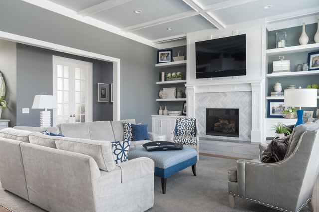 Tailored Transitional - Transitional - Family Room - Grand Rapids - by