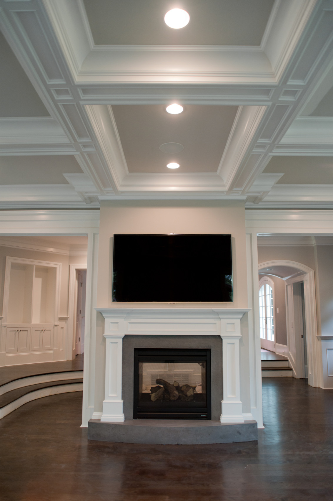 sunken family room off kitchen on Sunken Family Room Houzz