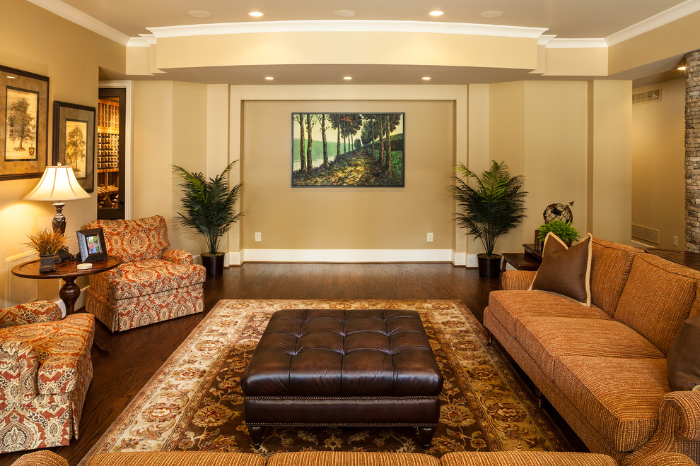 Example of a classic family room design in Atlanta