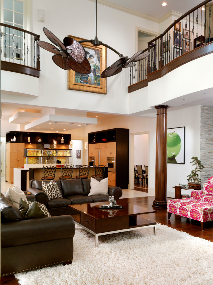 Design ideas for a contemporary games room in Tampa.