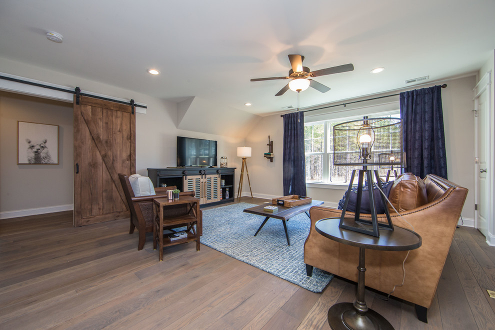 The Augusta II Loft Craftsman Family Room Richmond by Main