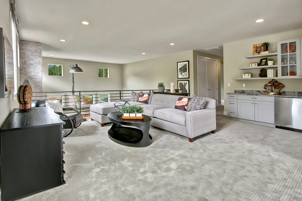 The Enclave at Harbor Hill Gig Harbor Craftsman Family Room