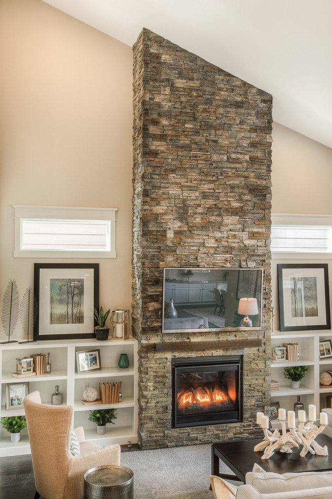 The Enclave at Harbor Hill Homesite 22 Family Room Seattle by