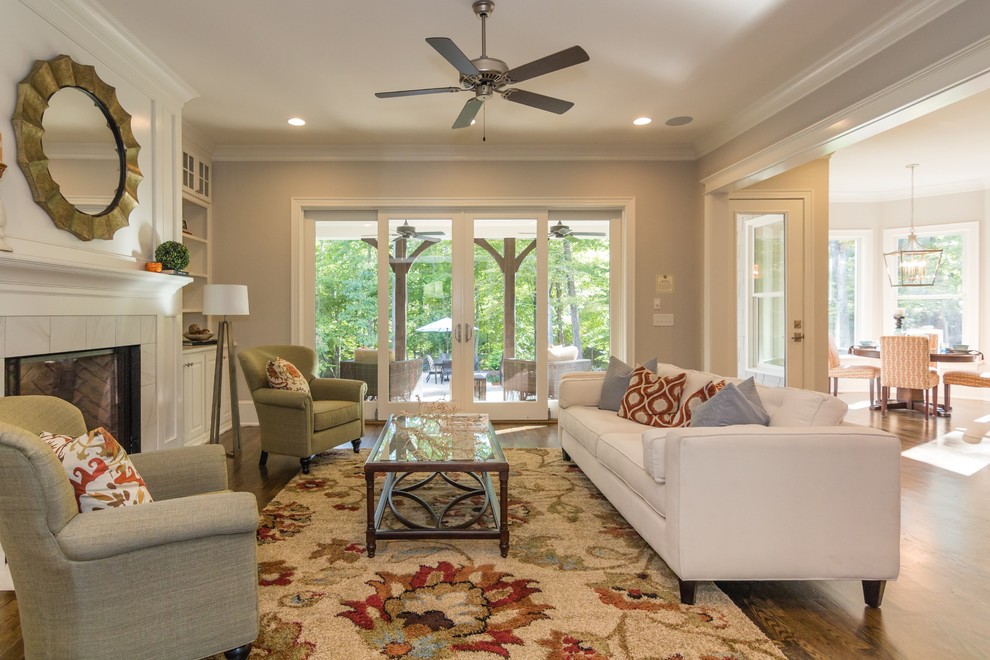 The Lakeview Manor in Croasdaile Farm, Durham NC, built by Homes By