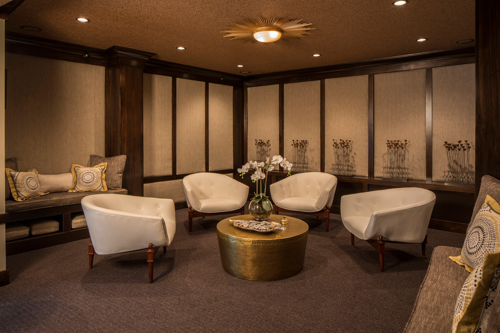 Family room - contemporary family room idea in New York