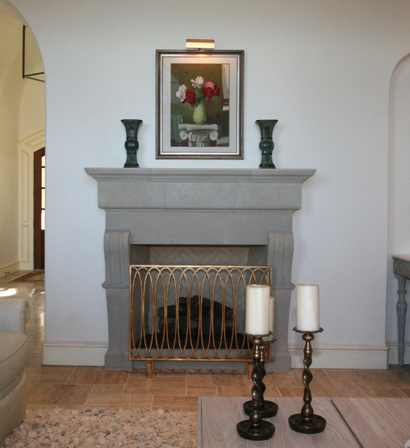 The Provence Fireplace Mantel Styles Transitional Living Room