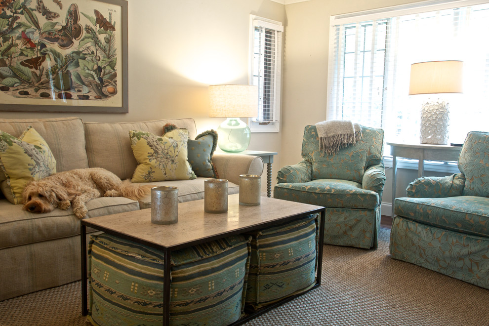 Family room - eclectic family room idea in Other