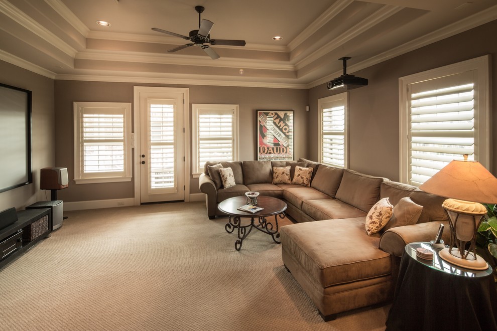 The Verner Residence Traditional Family Room Houston by