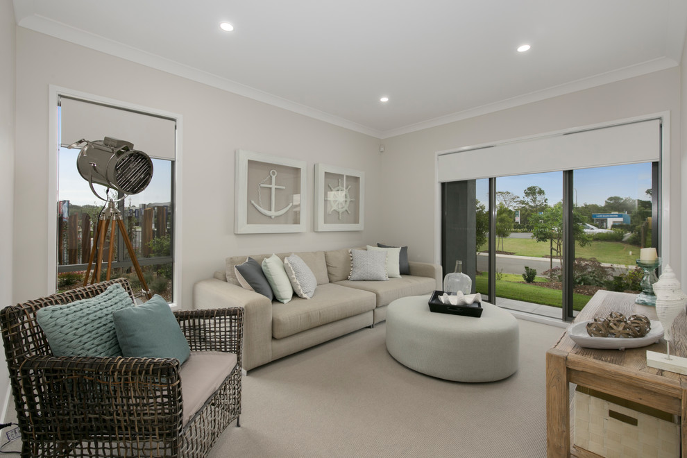 Thornlands Display Home Modern Family Room Brisbane by DRHomes