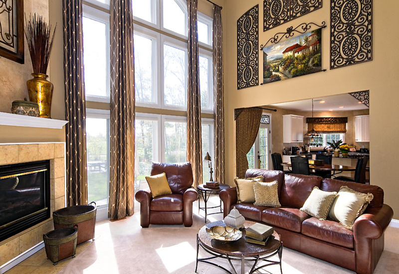 Inspiration for a timeless family room remodel in Charlotte