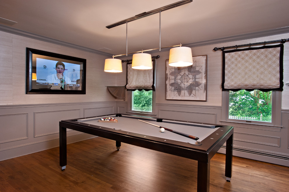 Photo of a classic games room in Philadelphia with a dado rail.
