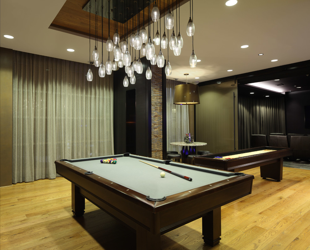 This is an example of a contemporary games room in DC Metro.